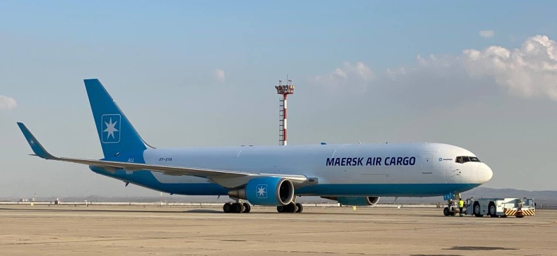 В аэропорту Навои приземлился первый самолет Maersk Air Cargo