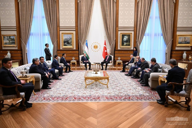 Встреча президентов Узбекистана и Турции в Анкаре