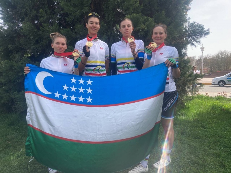 Узбекистанские спортсмены получили золото в Чемпионате Азии по велоспорту