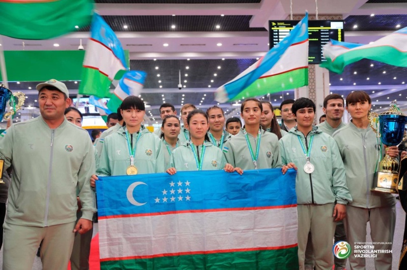 Узбекистанские курашисты заняли первое место в чемпионате мира