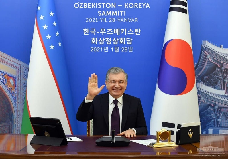 Президенты Узбекистана и Кореи встретились для обсуждения дальнейшего сотрудничества