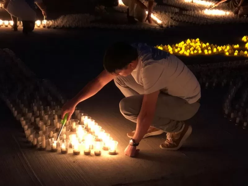 5 тысяч свечей зажгли в Ташкенте в память жертв Великой Отечественной войны