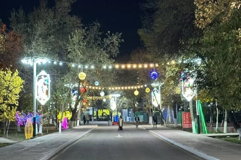 Первая в Узбекистане круглосуточная гастрономическая улица появилась в Навои